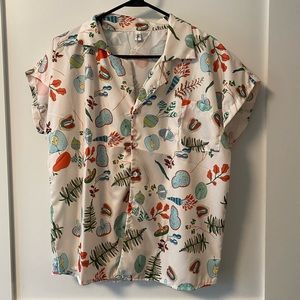 Satin Button down blouse